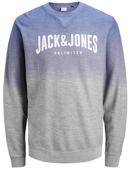 Jack&Jones Pánská mikina Unlimited Sweat Crew Neck Light Grey Melange Reg XL
