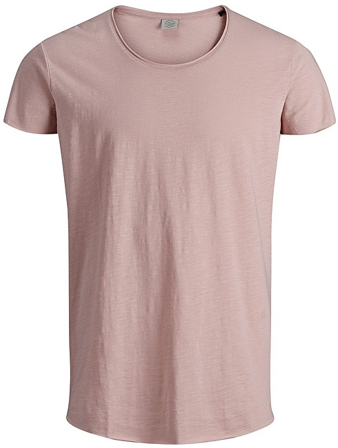 Jack&Jones Pánské tričko JORBAS TEE SS U-NECK NOOS Silver Pink S