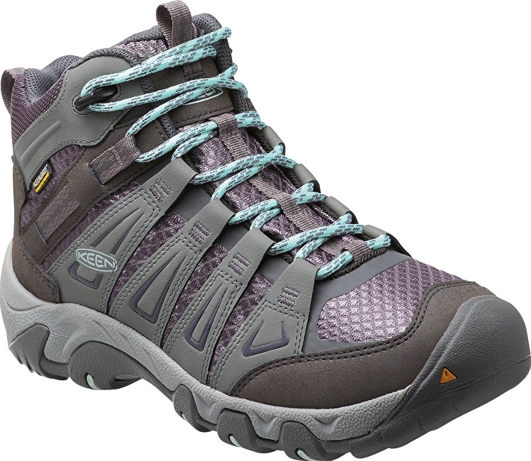 KEEN Dámské boty Oakridge Mid WP Gray/Shark 37