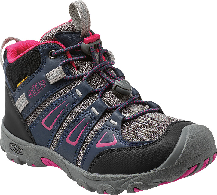 KEEN Junior boty Oakridge Mid WP Dress Blues/Very Berry 35