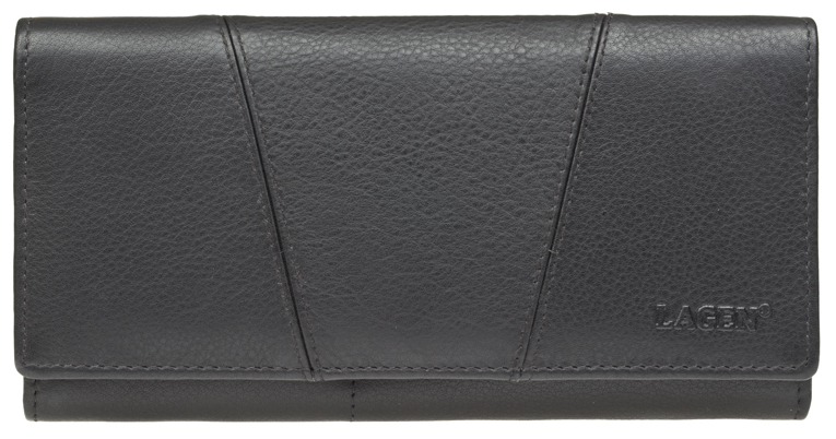 Lagen Dámská kožená peněženka PWL-388/L BLK
