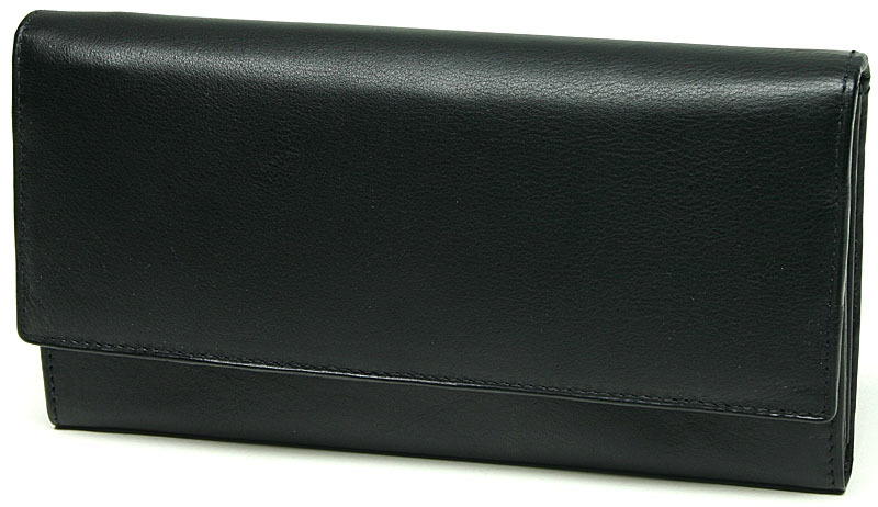 Lagen Dámská černá kožená peněženka Black V-40