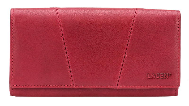 Lagen Dámská červená kožená peněženka Red PWL-388/W-4