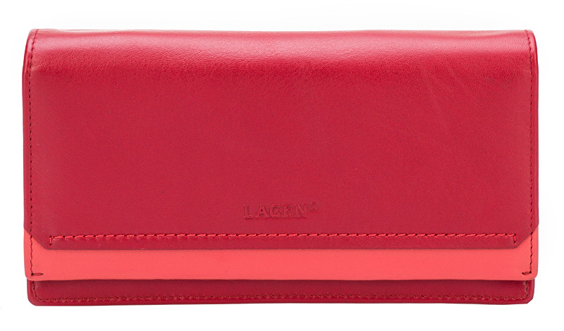 Lagen Dámská červená kožená peněženka Red R/C 10181