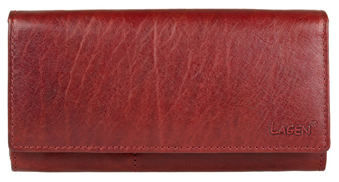 Lagen Dámská červená kožená peněženka Red V-102/T