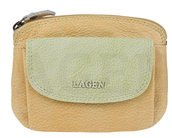 Lagen Dámská kožená peněženka 786-382 Yellow Green