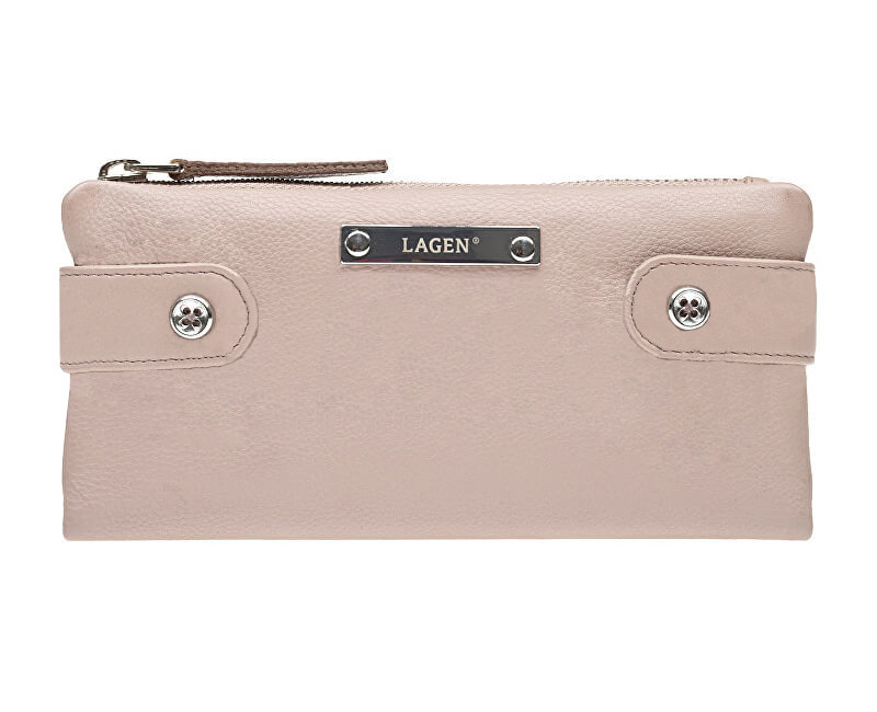 Lagen Dámská kožená peněženka 958 Dusty pink