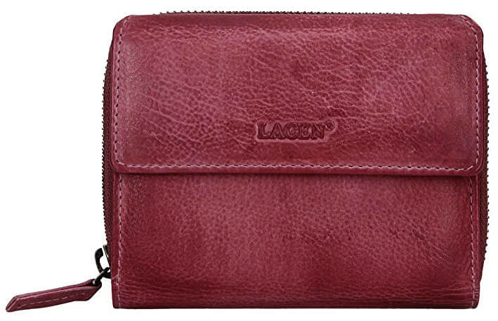 Lagen Dámská kožená peněženka LG-932/D Plum