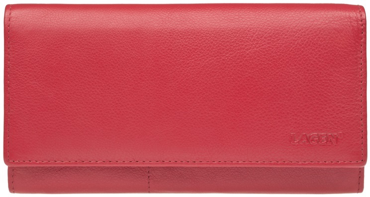 Lagen Dámská kožená peněženka Red W-102/L