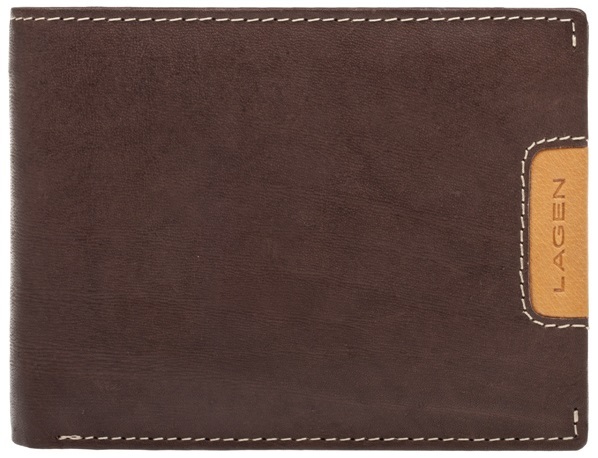 Lagen Pánská kožená peněženka 615195 Brown/Tan