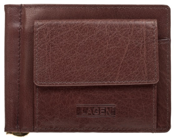 Lagen Pánská kožená peněženka W-2010 Brown
