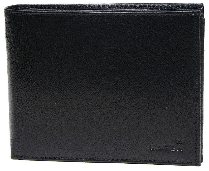 Lagen Pánská černá kožená peněženka Black V-3-1