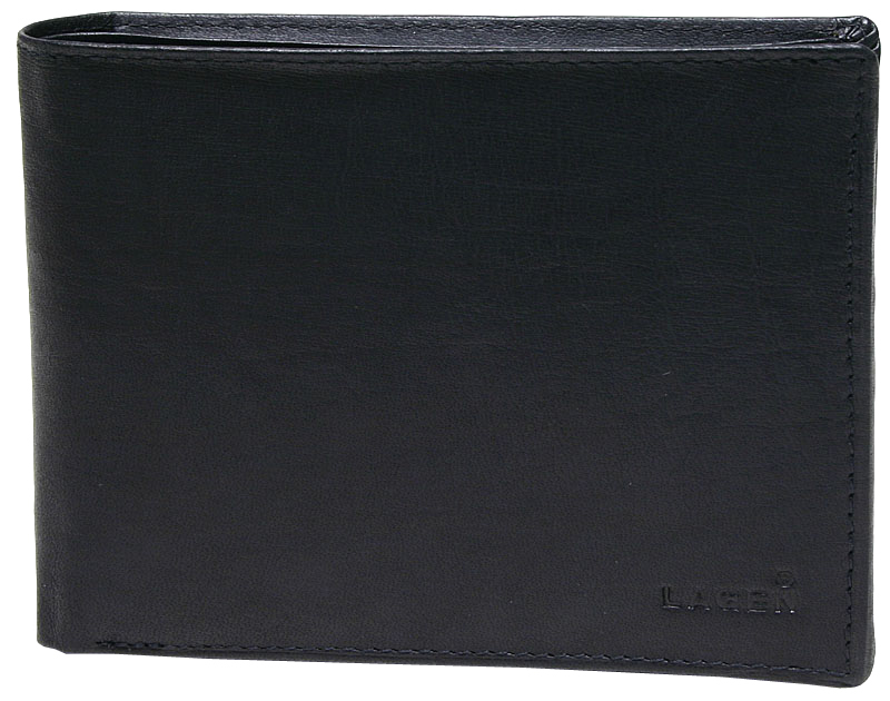 Lagen Pánská černá kožená peněženka Black V-73-1