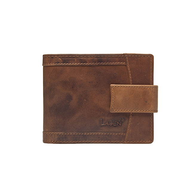 Lagen Pánská hnědá kožená peněženka Brown V-06/V
