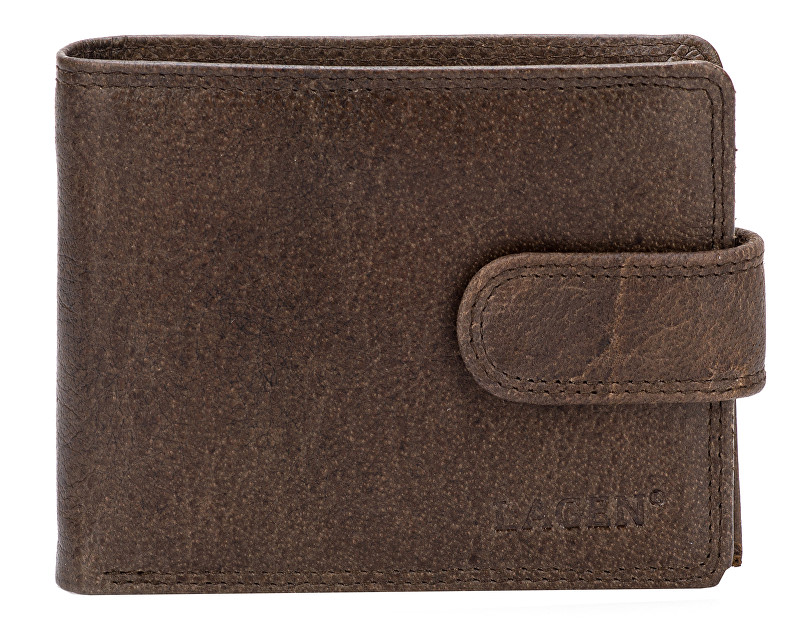 Lagen Pánská kožená peněženka 4006 Dark brown
