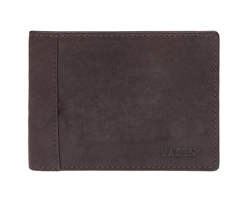 Lagen Pánská kožená peněženka 7176 E BRN