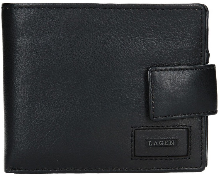 Lagen Pánská kožená peněženka LG-10299 Black