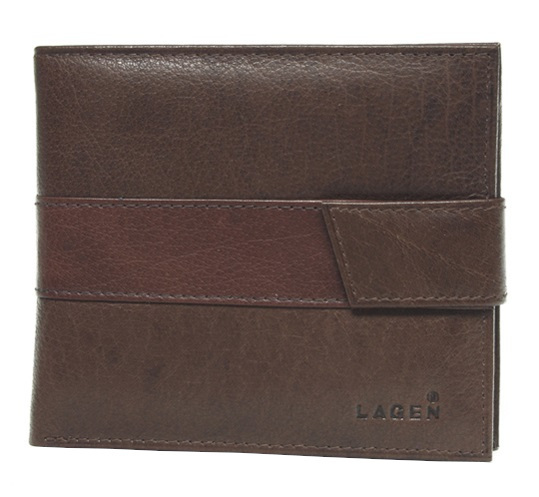 Lagen Pánská kožená peněženka V-03 Brown