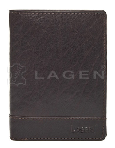Lagen Pánská kožená peněženka V-26/T D.BRN