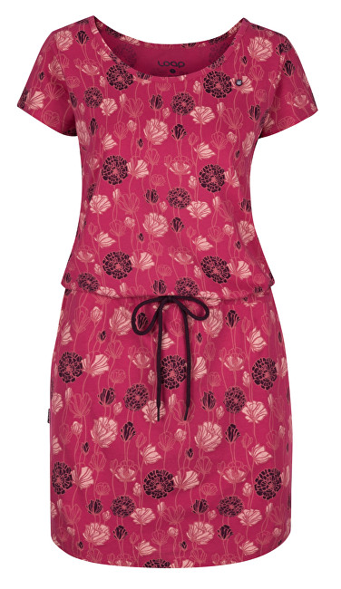 LOAP Dámské šaty Barkley Bright Rose Pink Allover CLW1933-J48JY S