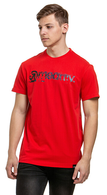 Meatfly Pánské triko Raw C-Red XL