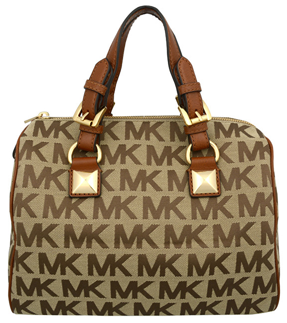 Michael Kors Elegantní kabelka Grayson Light Brown Monogram 38T5YGYS2J