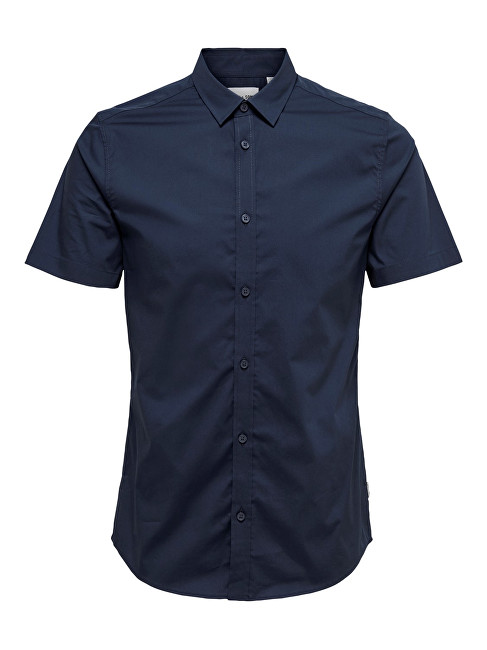 ONLY&SONS Pánská košile Alfredo SS Shirt Noos Dress Blues S