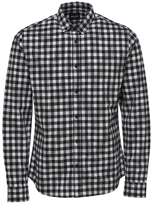ONLY&SONS Pánská košile Gordey LS Checkandprint Shirt Black S