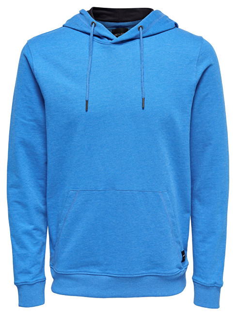 ONLY&SONS Pánská mikina Basic Sweat Hoodie Unbrushed Noos Imperial Blue L