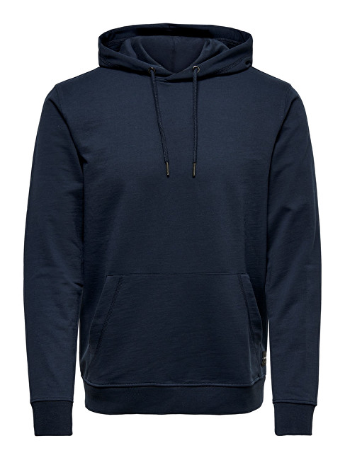 ONLY&SONS Pánská mikina Basic Sweat Hoodie Unbrushed Noos Majolica Blue L