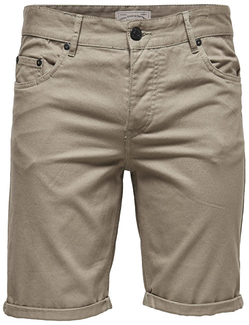 ONLY&SONS Pánské kraťasy Ply Colored Shorts Sa 9920 Fallen Rock 32