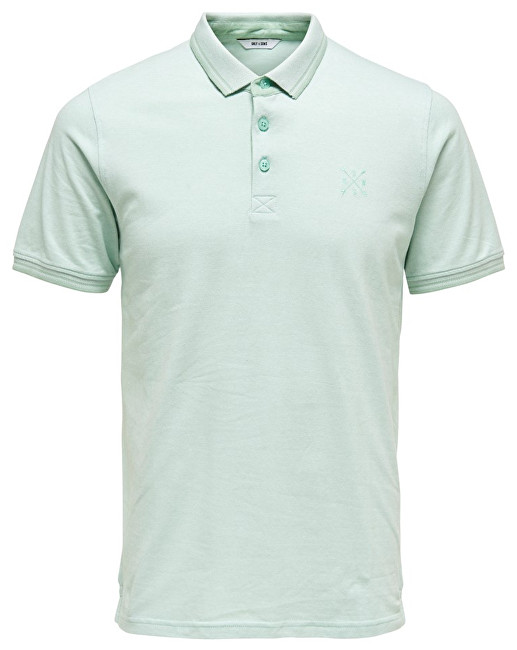 ONLY&SONS Pánské polo triko Stan SS Fitted Polo Tee Noos Grayed Jade XL