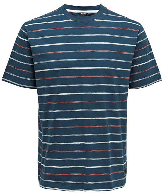 ONLY&SONS Pánské triko Leonard Stripe Ss Tee Majolica Blue XL
