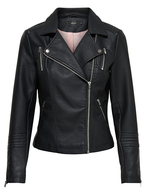 ONLY Dámská bunda Leather Look Jacket Black 38