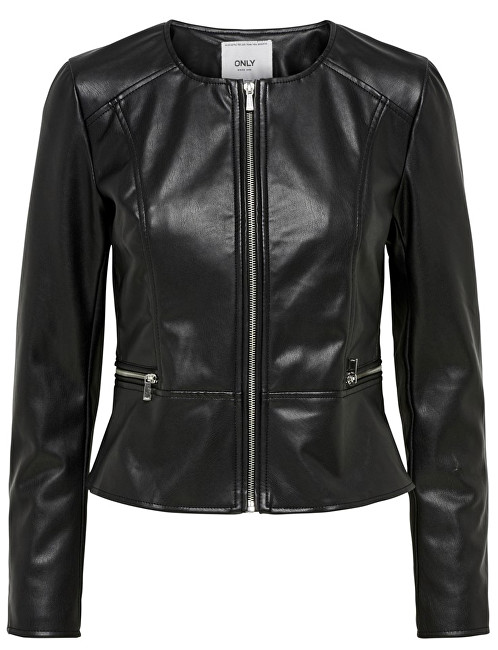 ONLY Dámská bunda Mona Faux Leather Jacket Otw Black 38