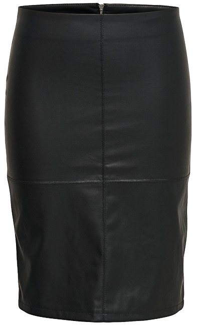 ONLY Dámská sukně Ticket Faux Leather Skirt Otw Noos Black 36