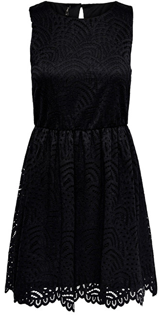 ONLY Dámské šaty Edith S/L Dress Jrs Noos Black XL