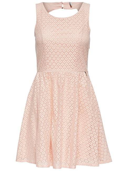 ONLY Dámské šaty Line Fairy Lace Dress Wvn Noos Peachy Keen 38