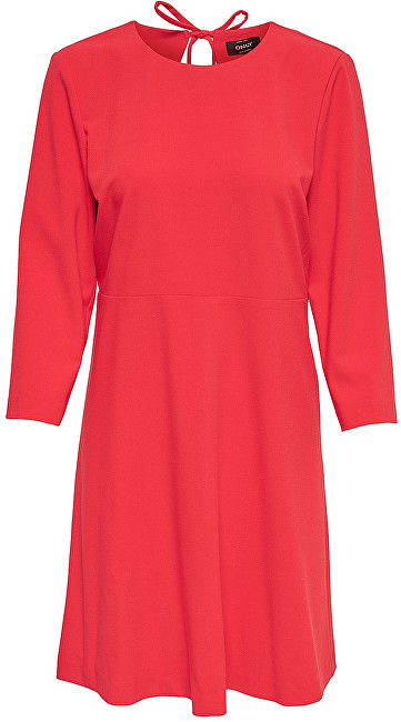 ONLY Dámské šaty Michelle 7/8 Short Dress Tlr Flame Scarlet 40