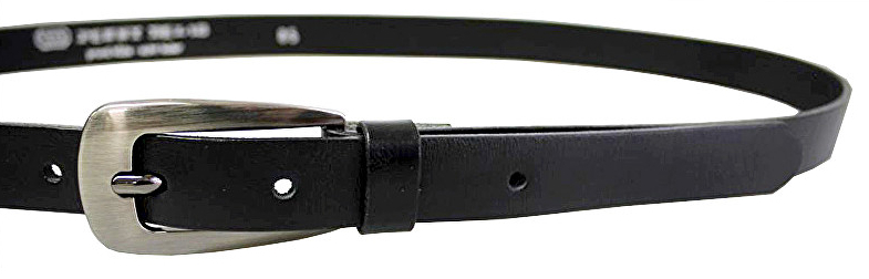 Penny Belts Dámský kožený opasek 20-179-63 Černý 85 cm