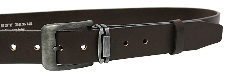 Penny Belts Pánský kožený opasek 507-40 Hnědý 115 cm