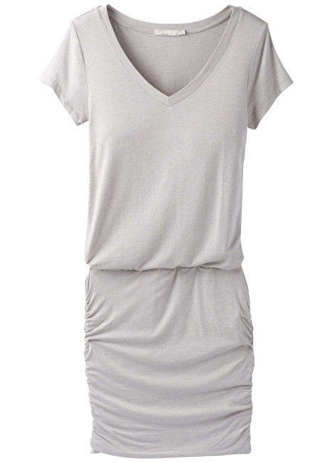 Prana Dámské šaty Foundation Dress Light Grey Heather L