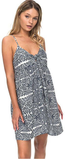 Roxy Dámské šaty Good Surf Only Dress Marshmallow Tribal Vibes Stripe ERJX603105-WBT4 L