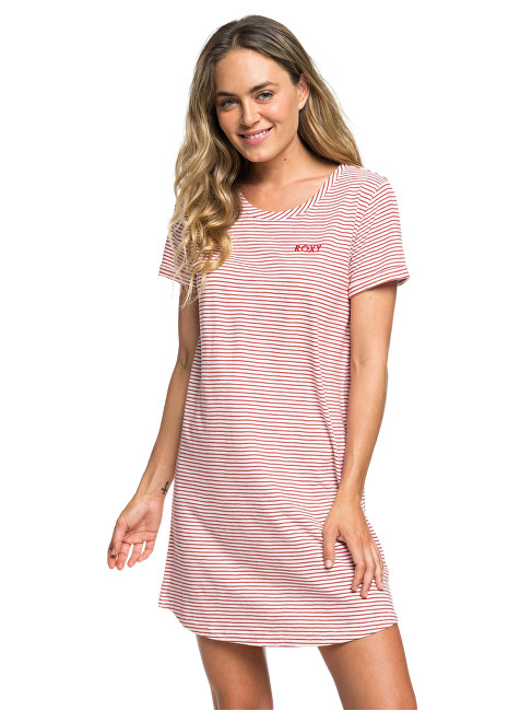 Roxy Dámské šaty Love Sun Tee Dress Stripes American Beauty Cosy Stripes ERJKD03232-RPY3 M