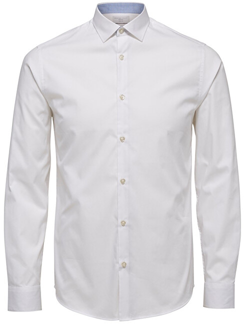 SELECTED HOMME Pánská košile SlimNew-Mark Shirt Ls B Noos Bright White S
