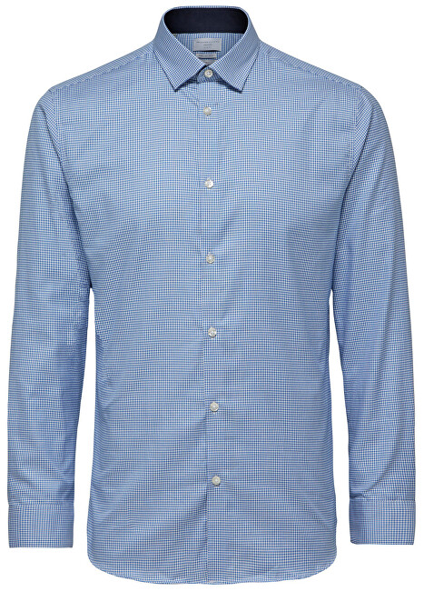 SELECTED HOMME Pánská košile SlimNew-Mark Shirt Ls B Noos Skyway S