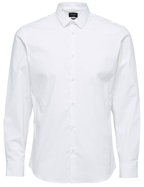 SELECTED HOMME Pánská košile Slimpreston-Clean Shirt Ls B Noos Bright White S