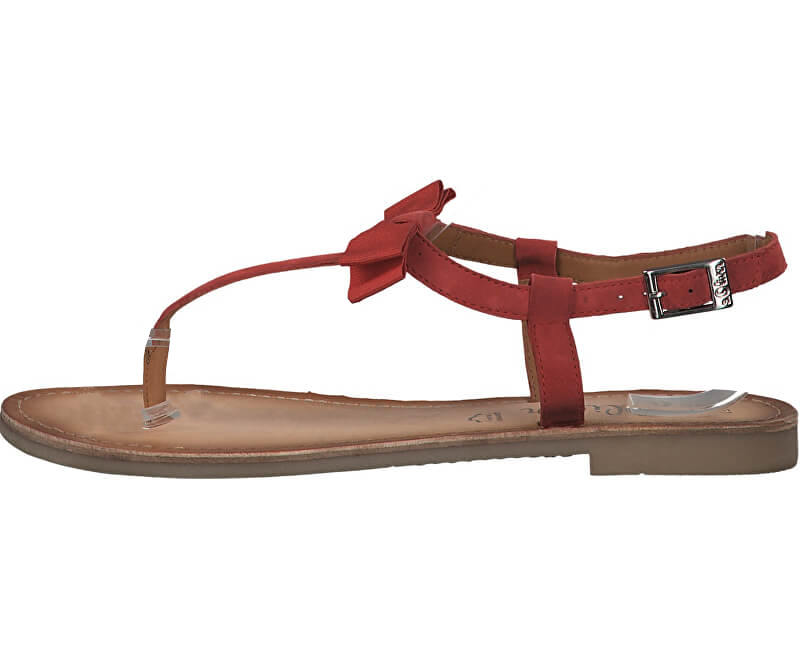 s.Oliver Dámské kožené sandále Red 5-5-28110-32-500 37