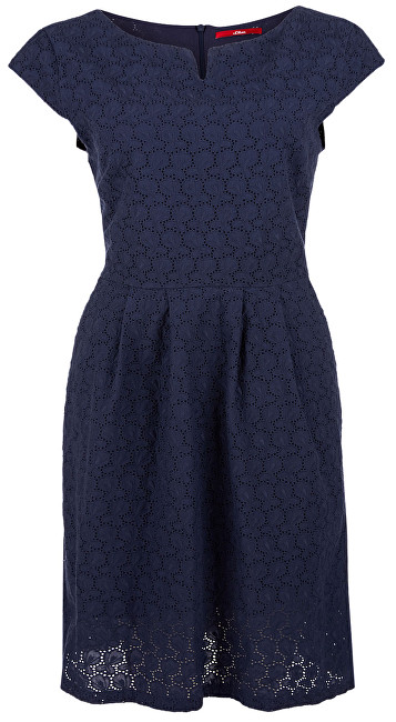 s.Oliver Dámské šaty 14.804.82.7702.5835 Dark Steel Blue 40