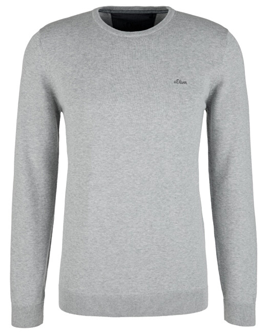s.Oliver Pánský svetr 03.899.61.5232.91W0 Snow Grey Melange S s.Oliver